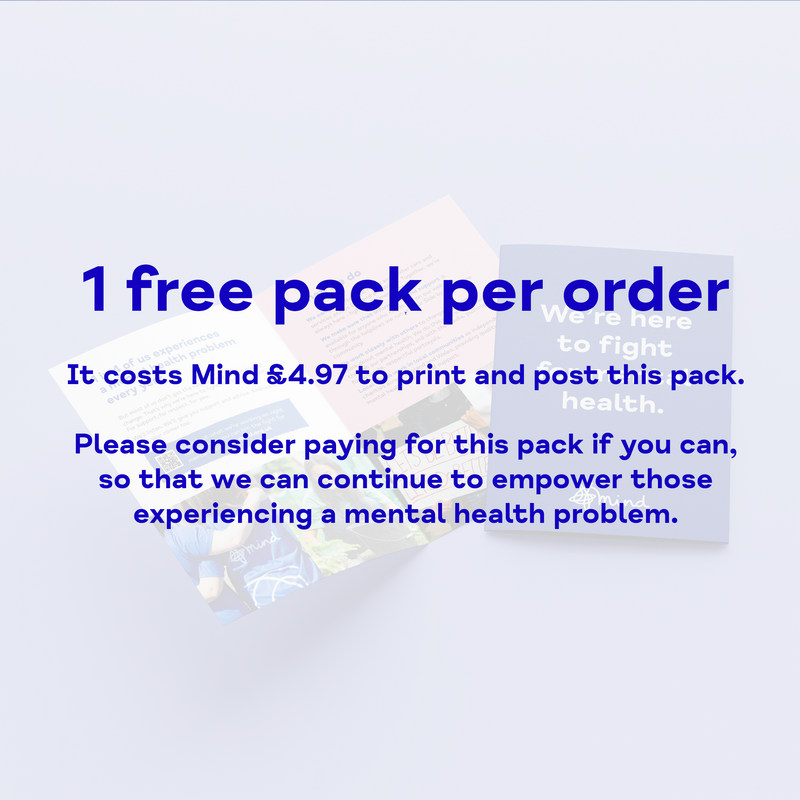 A5 leaflet with overlay reading 'one free pack per order'