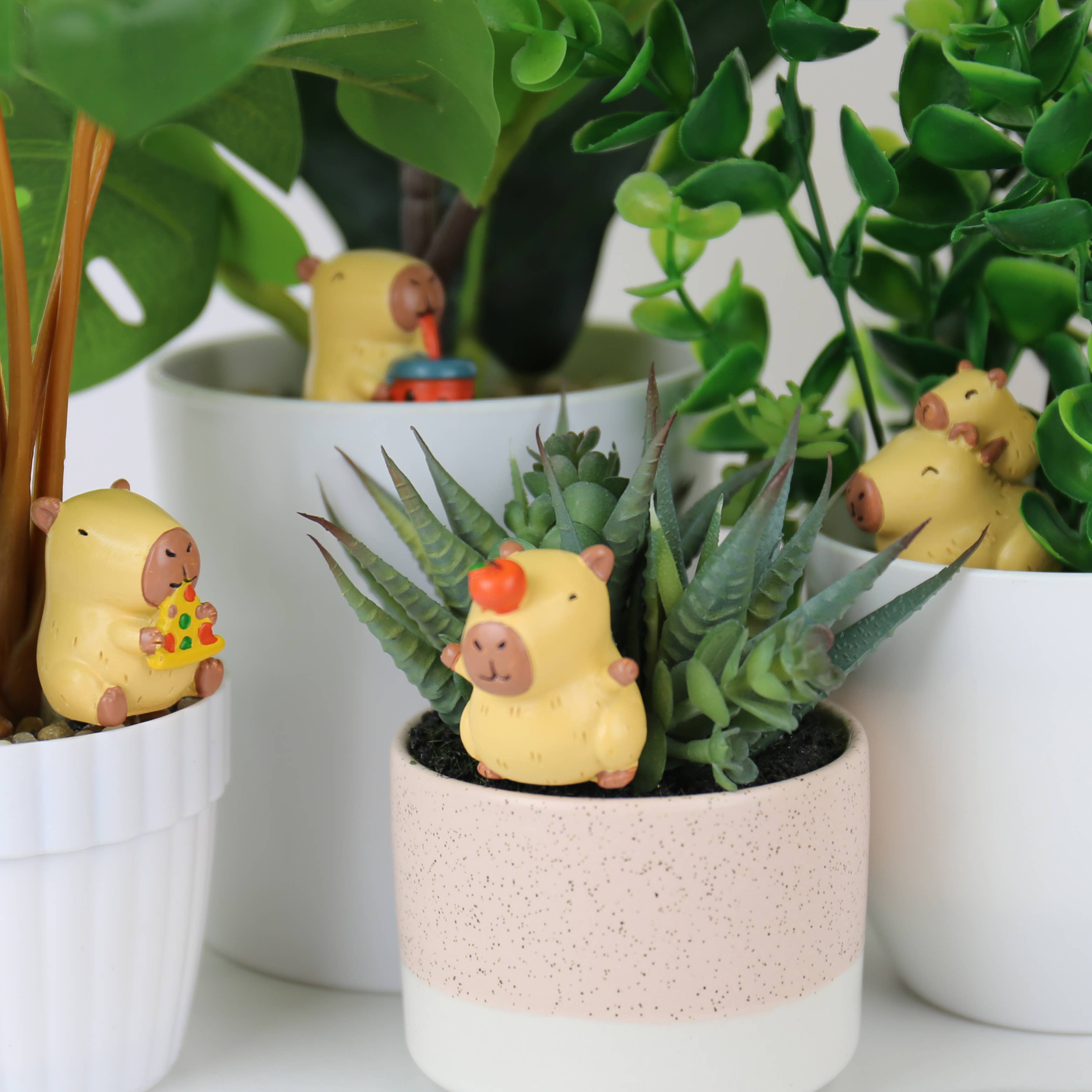 self watering animal plant Self-Watering Capybara Planter