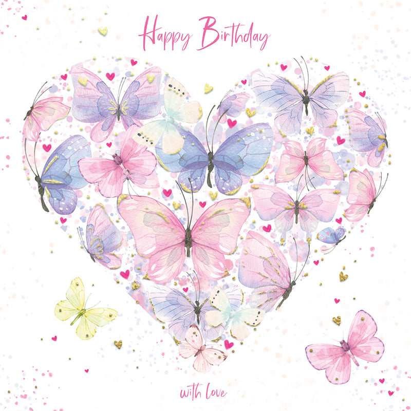 Mind Charity Butterfly Heart Birthday Card