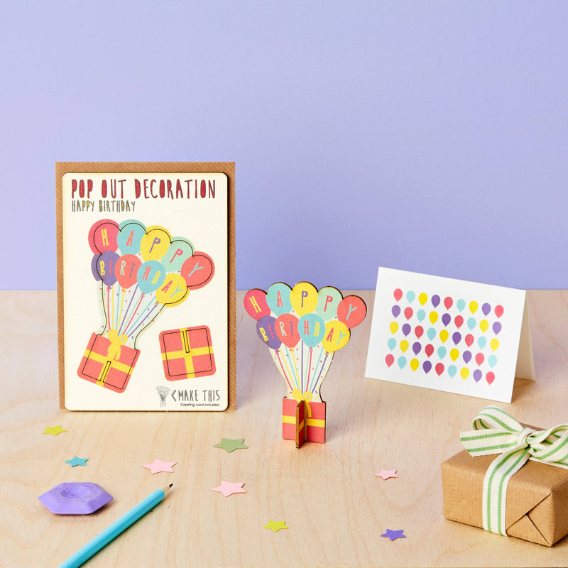 The Pop Out Card Company - Pop Out Happy Birthday Balloons Card