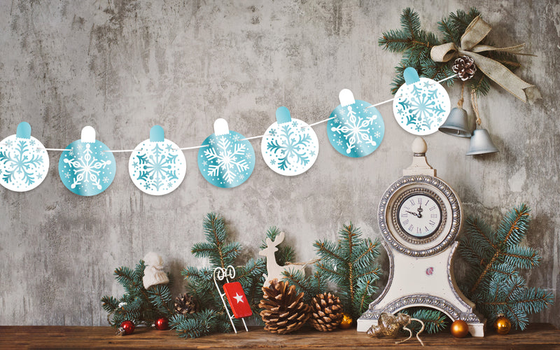 Mind Charity Christmas Snowflakes Bunting Decoration