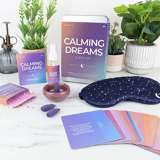Sleep Routine Kit Calming Dreams Wellness Tin – Relaxation & Sleep Kit – Mind Online Store