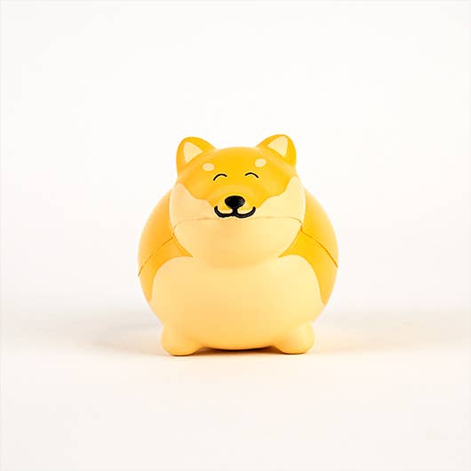 Chonky Boi squeeze stress toy on a white background front view