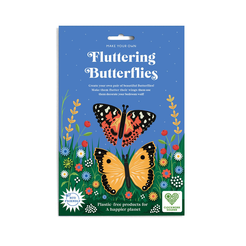 A DIY kit featuring colourful butterflies and flowers, inviting creativity and hands-on crafting experiences.