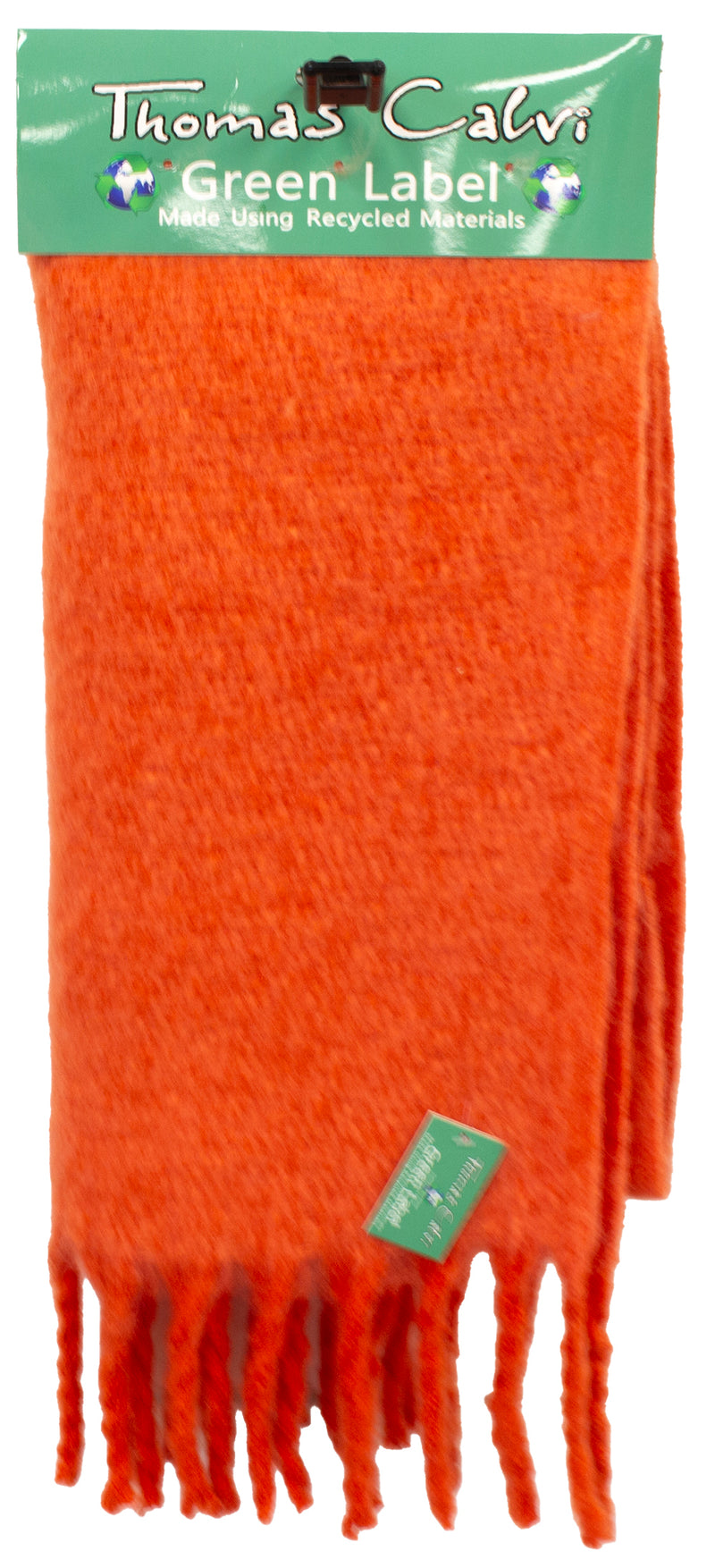 Thomas Calvi Green Label Orange Large Blanket Scarf