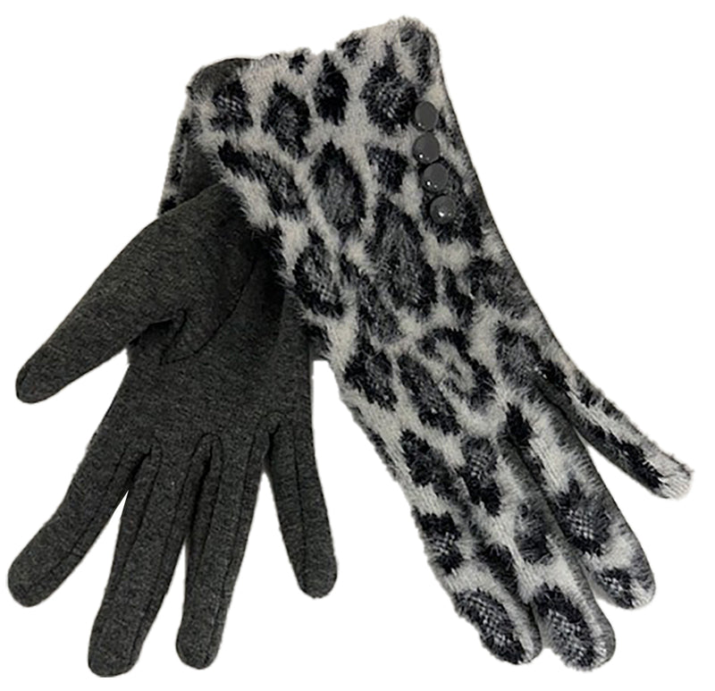 Ladies Animal Print Gloves
