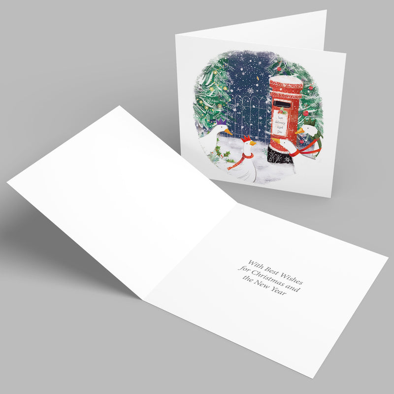 A Gaggle at the Postbox Mind Charity Christmas Cards- Pack of 10