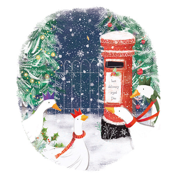 A Gaggle at the Postbox Mind Charity Christmas Cards- Pack of 10