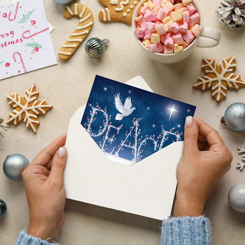 Peaceful Christmas Mind Charity Christmas Cards- Pack of 10