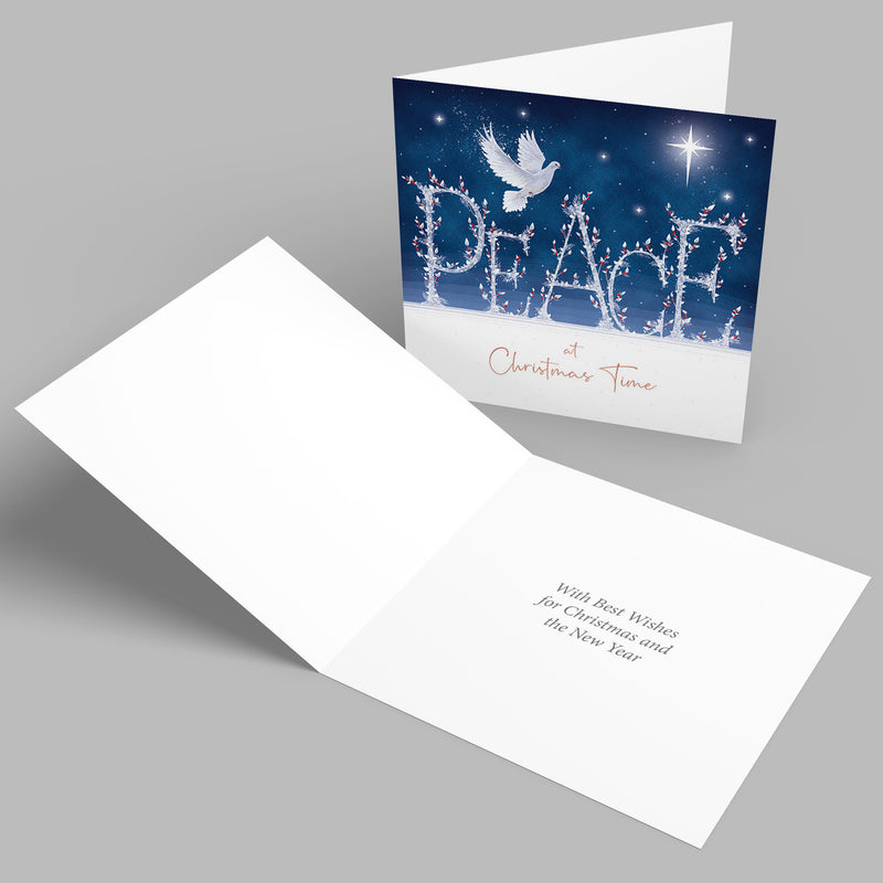 Peaceful Christmas Mind Charity Christmas Cards- Pack of 10