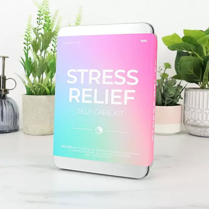 Stress relief self care tin kit 