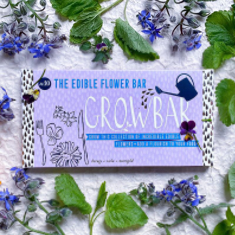 The Edible flower Growbar Seeds in Coir Bars