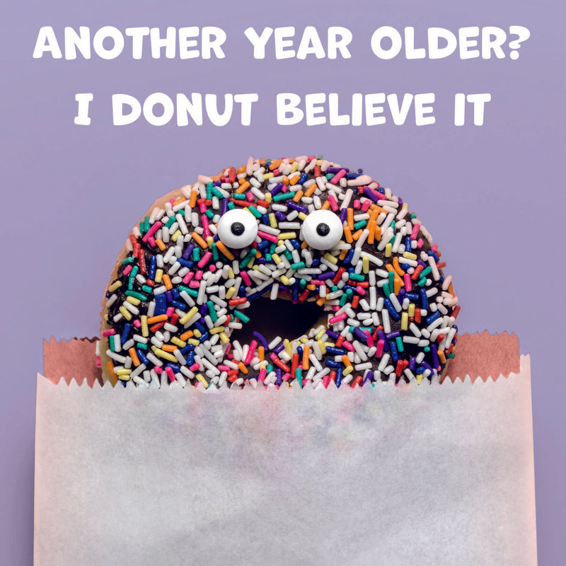 Funny Donut Birthday Card