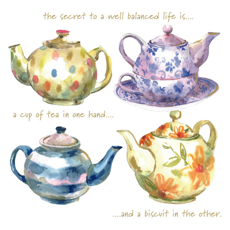Mind Charity You're Tea-riffic Greeting Card