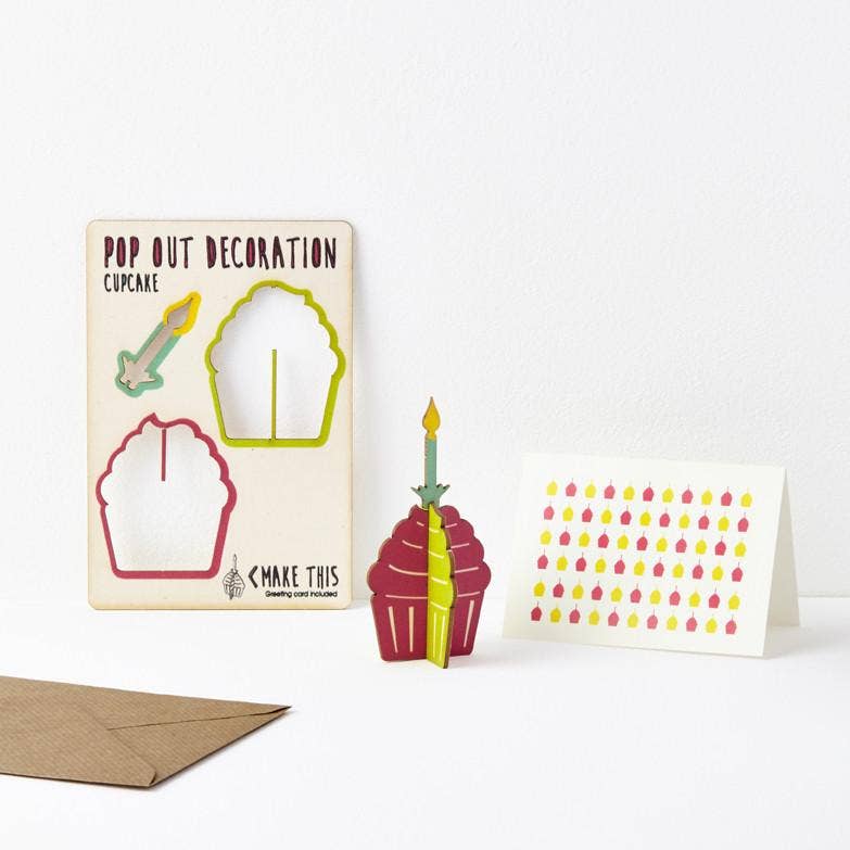 The Pop Out Card Company - Pop Out Cupcake Greeting Card