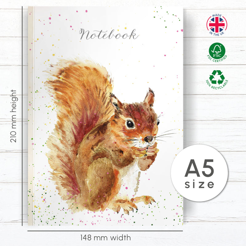 Mind Charity Fluffy Squirrel A5 Notebook