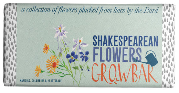 Shakespearean Flowers Growbar Seeds in Coir Bars