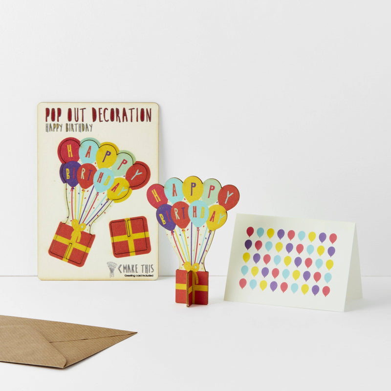 The Pop Out Card Company - Pop Out Happy Birthday Balloons Card