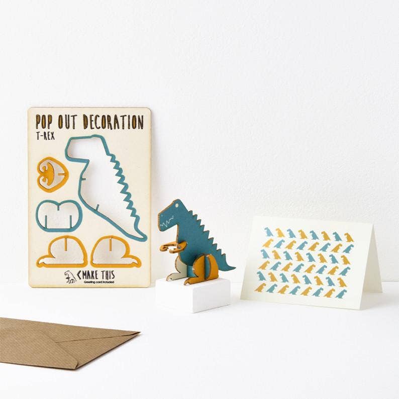 The Pop Out Card Company - Pop Out T-Rex Greeting Card